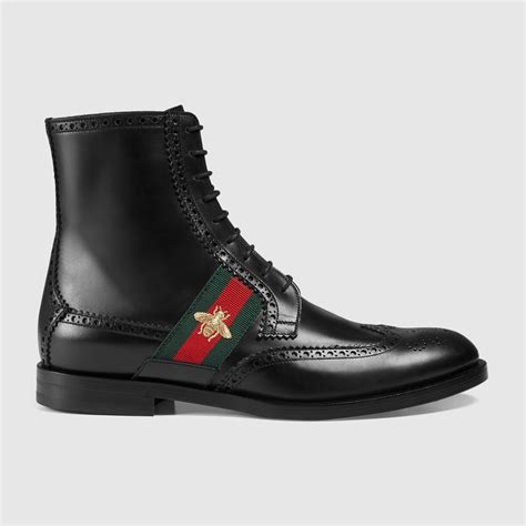 gucci mens boots black|Gucci thigh high boots sale.